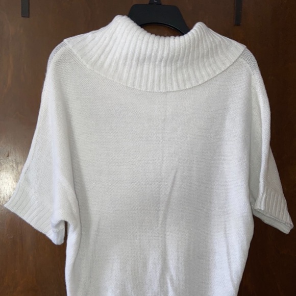 White Half Sleeve Sweater - Picture 2 of 5